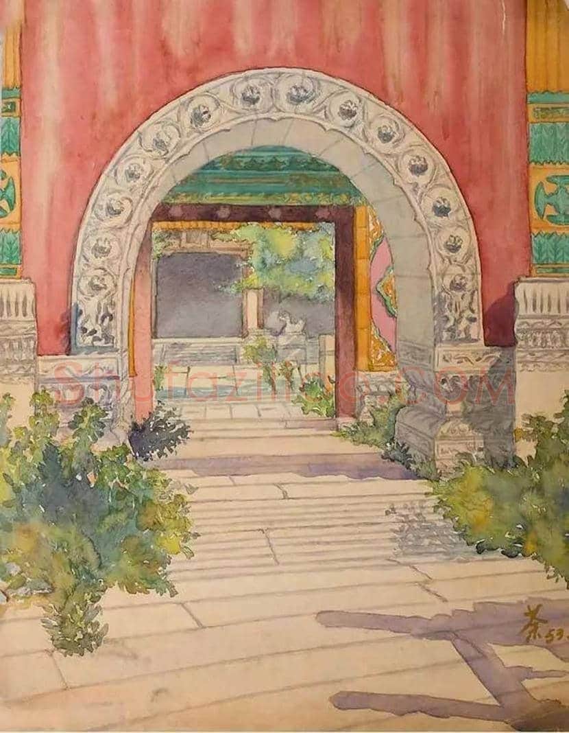 吴冠中水彩画作品欣赏 | 书画文摘