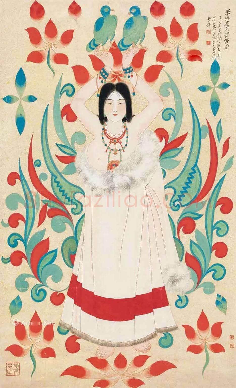 张大千异域风情作品欣赏 | 书画资料