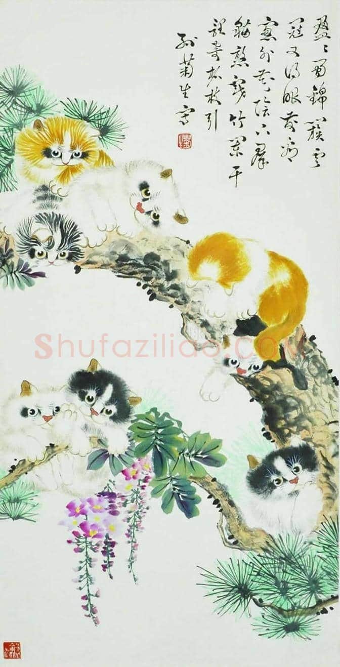 孙菊生:物理学教授业余画猫,且成为一代宗师! | 书画文摘