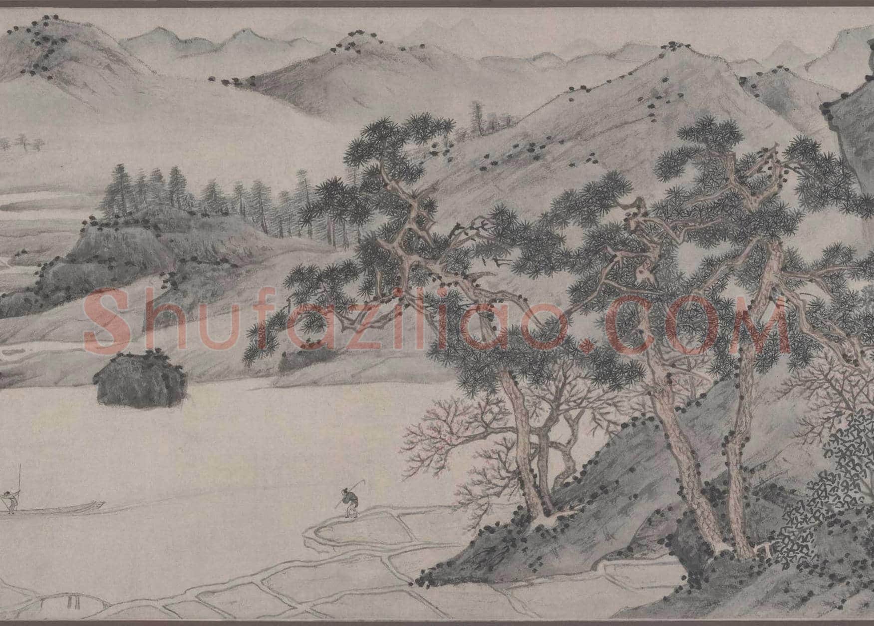 文徵明《桃源问津图》图赏 | 传世国画作品