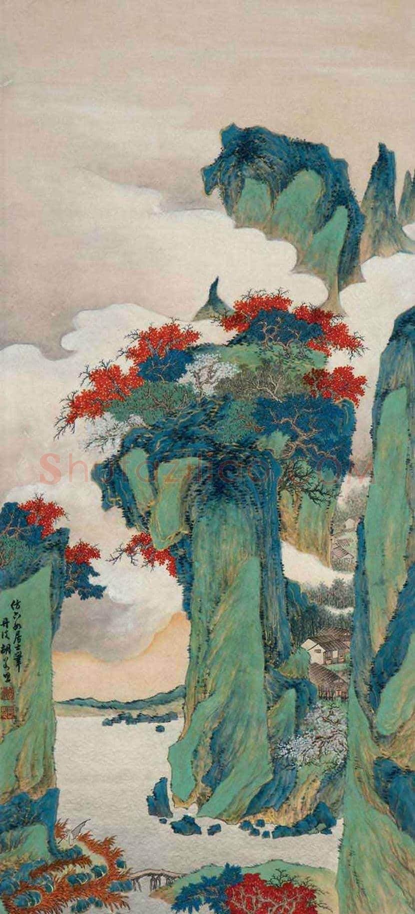 胡若思山水画拍卖价格及欣赏 | 书画学堂