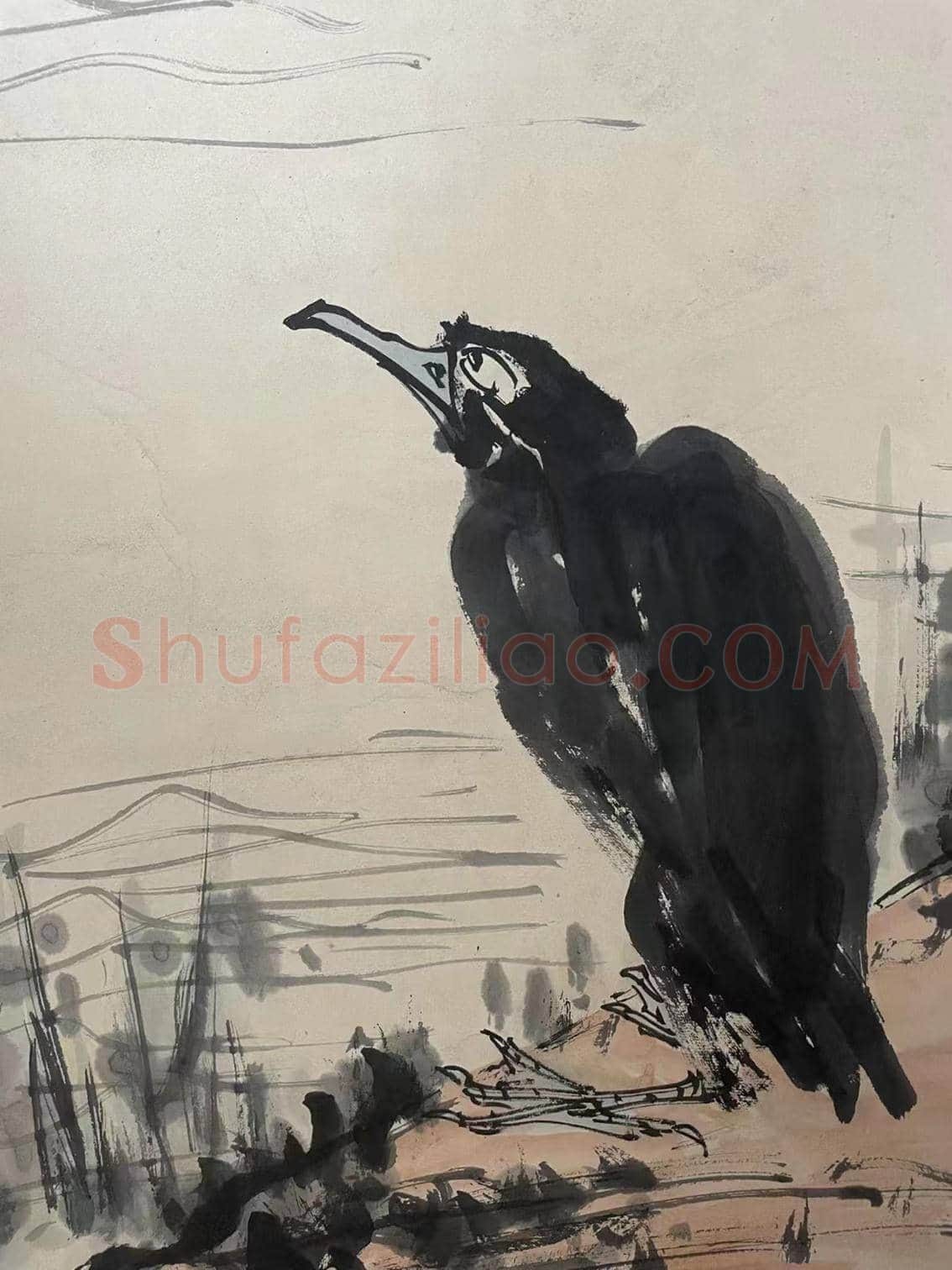 诗画合一 匠心独运——潘天寿《池塘双屏图》 | 国画赏析