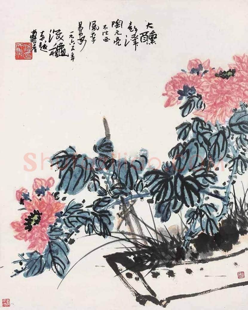 潘天寿笔下的菊花及拍卖价格 | 书画文摘