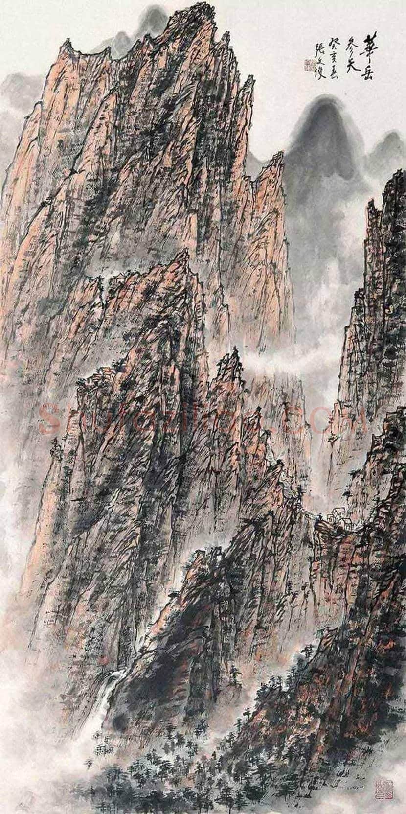张文俊山水画欣赏 | 书画文摘