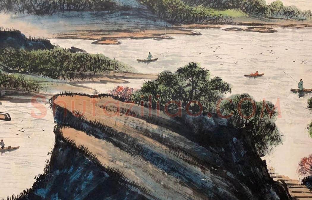 亚明山水画《虎溪图》,晚年精品 | 国画赏析