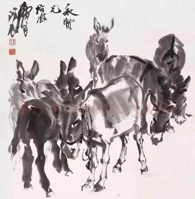黄胄不但擅长画驴，也擅画狗 | 书画资料