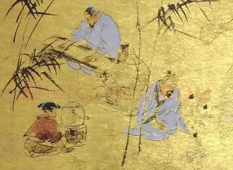 王明明山水人物《幽谷清逸图》,方寸间的诗情画意 | 国画图片