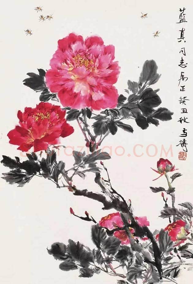 王雪涛国画牡丹欣赏 | 书画学堂