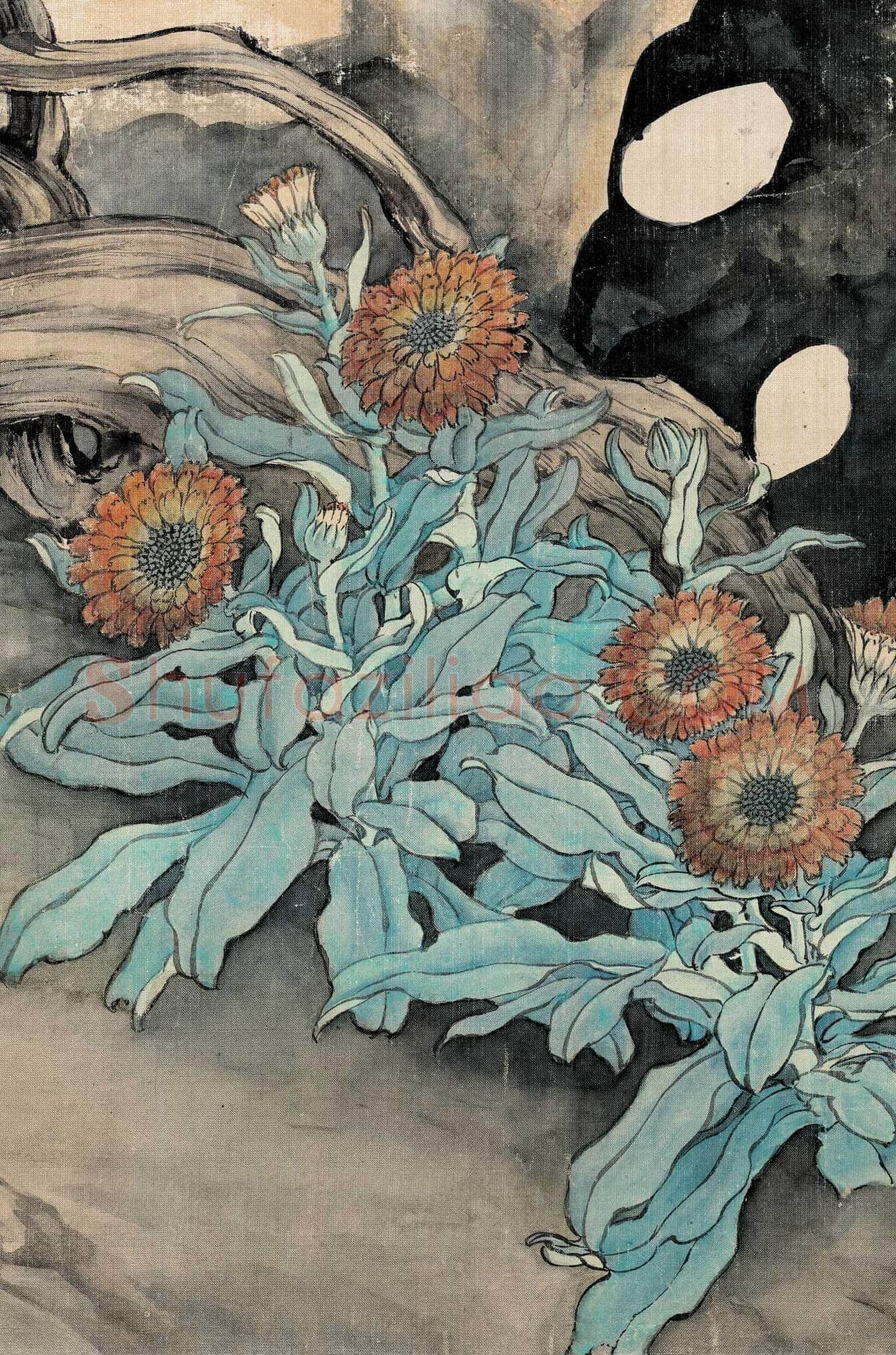 刘奎龄国画精品《花蝶葡萄图》 欣赏 | 书画文摘
