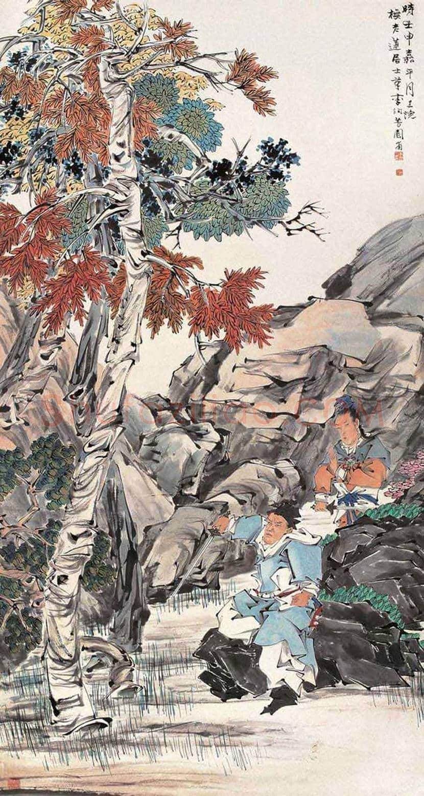 李芳园人物画作品欣赏 | 书画学堂