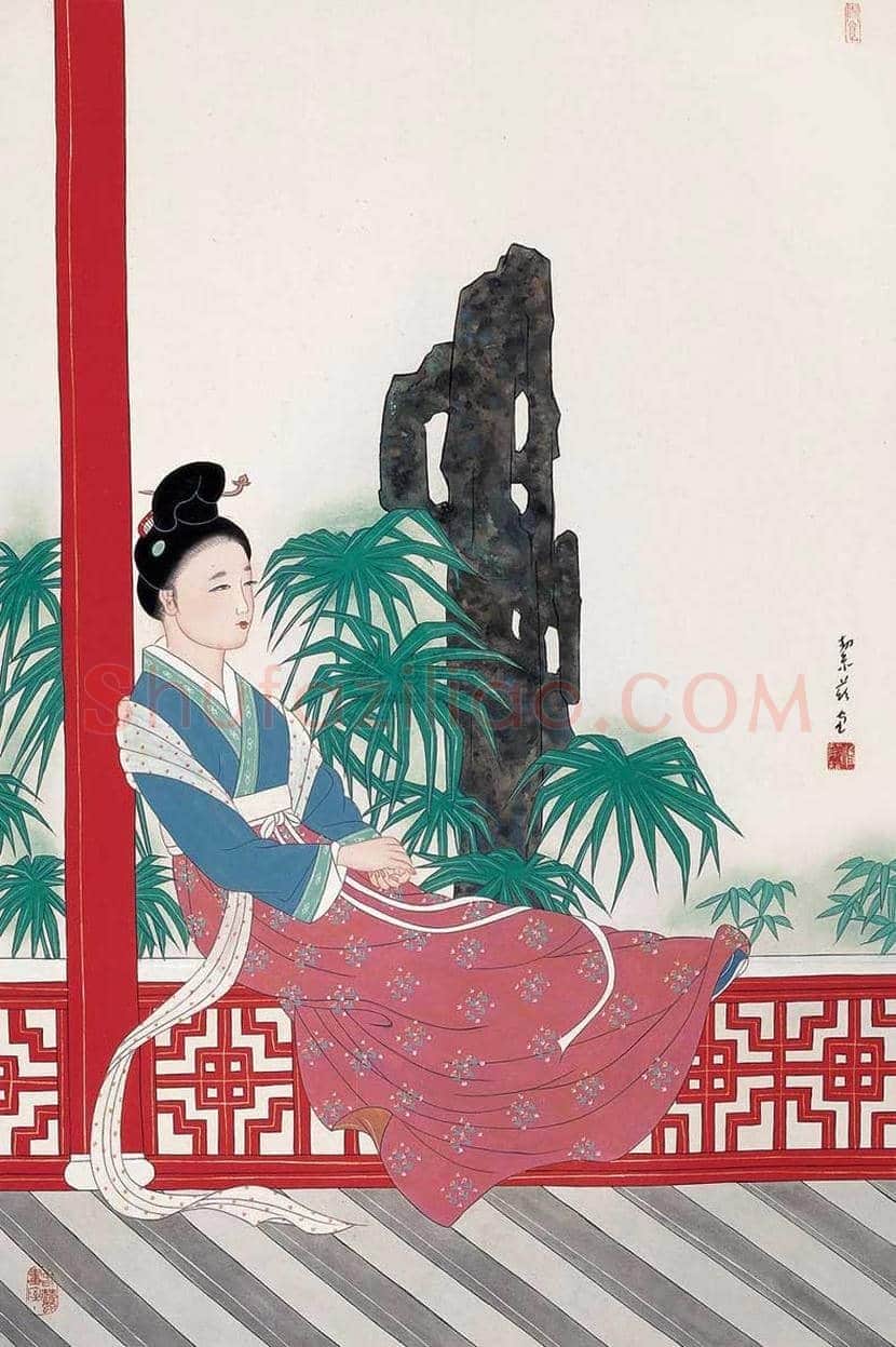 潘洁滋简介及工笔重彩人物画欣赏 | 书画知识