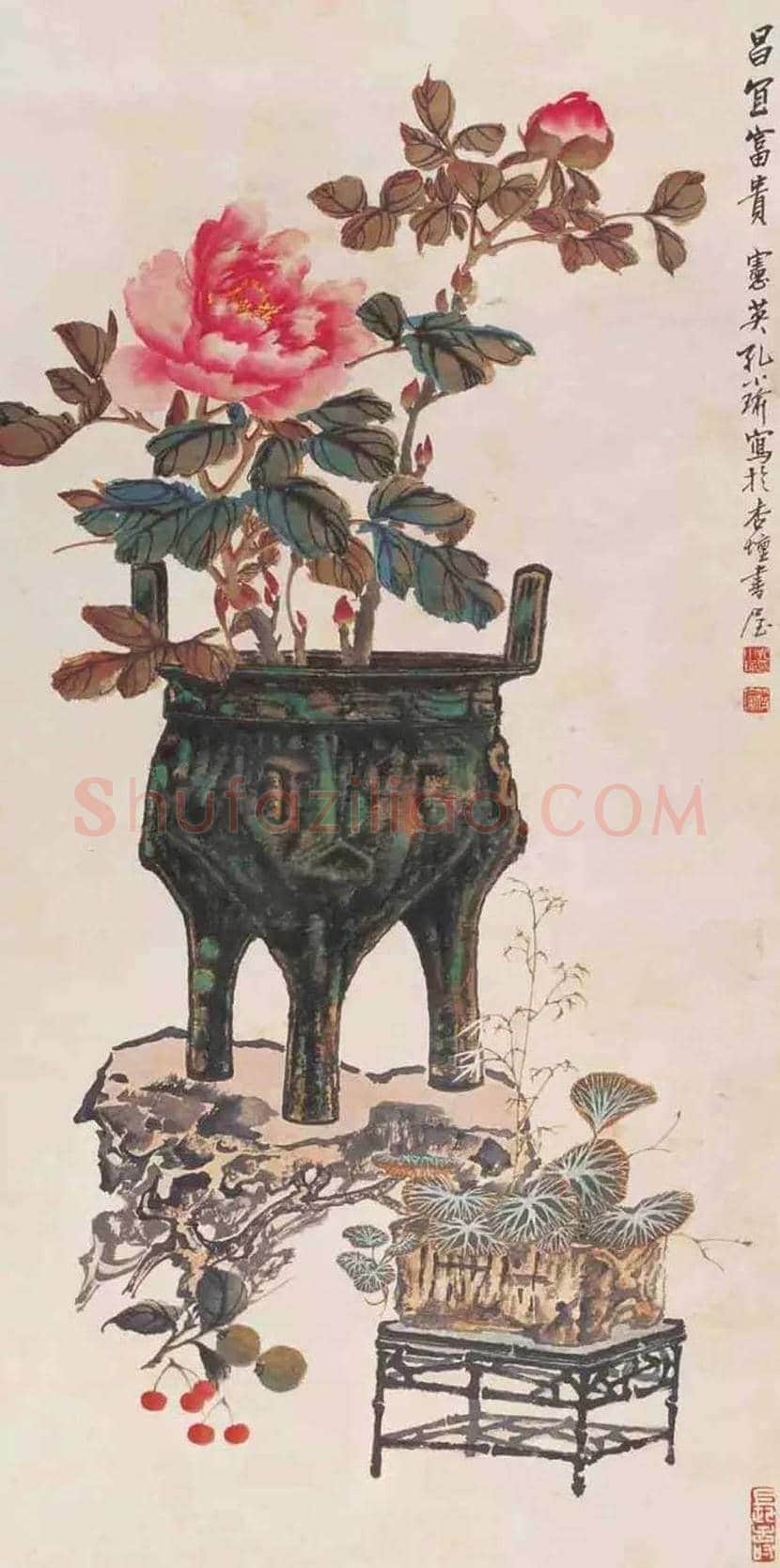 孔小瑜博古画欣赏 | 书画百科