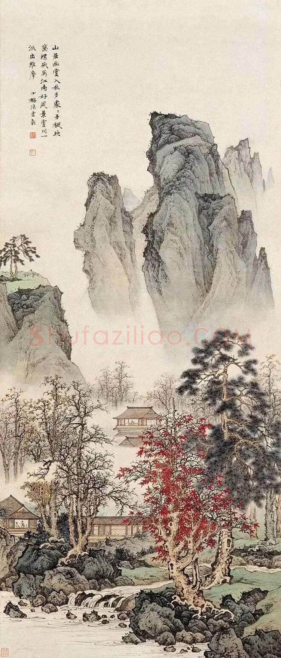 陈少梅先生的笔下四季，美到心醉！ | 书画知识