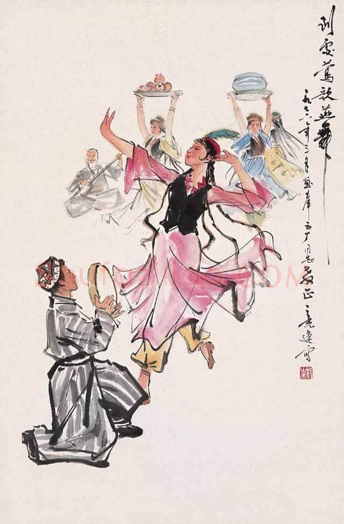 杨之光、阿老舞蹈人物画，各有千秋！ | 书画知识