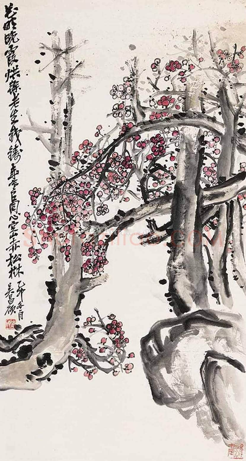 吴昌硕笔下的梅花，读你千遍也不厌！ | 书画文摘