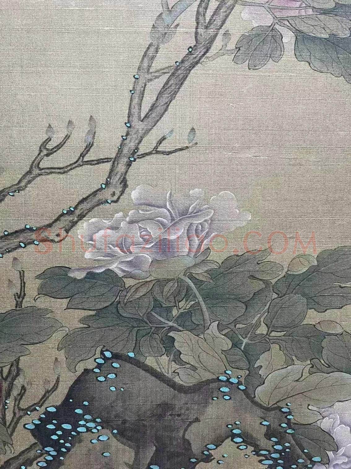 康熙御题 诗画合璧——蒋廷锡绘《富贵牡丹》 | 国画作品