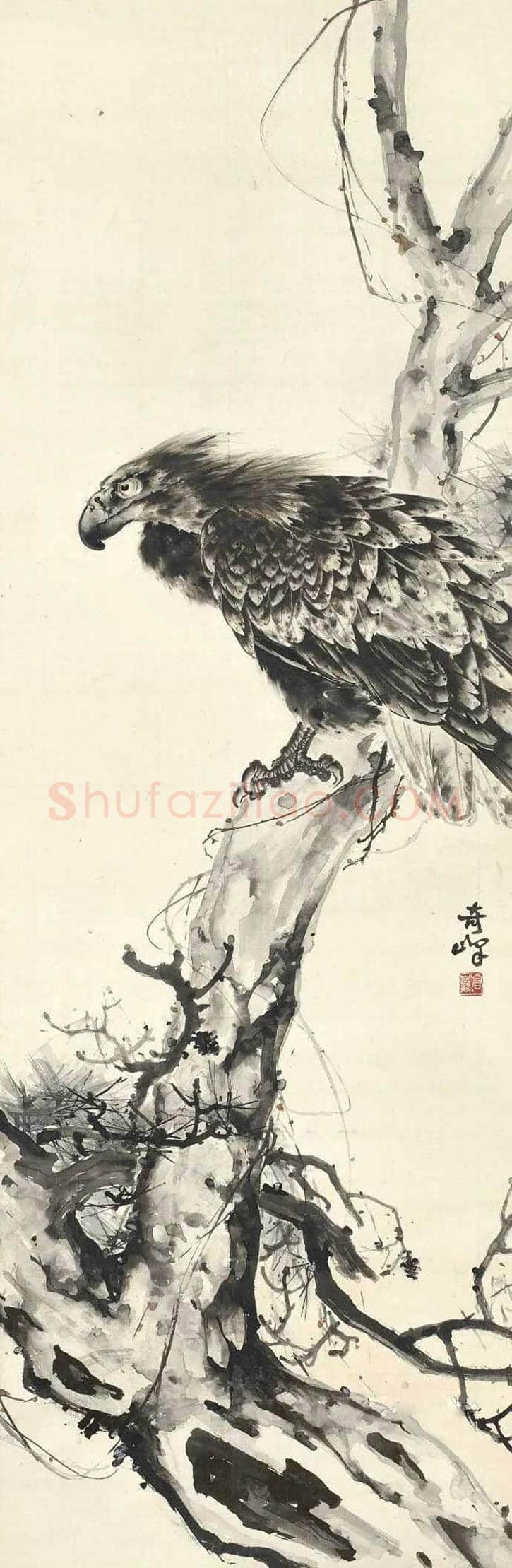 高奇峰作品价格，多少钱一平尺？ | 书画学堂