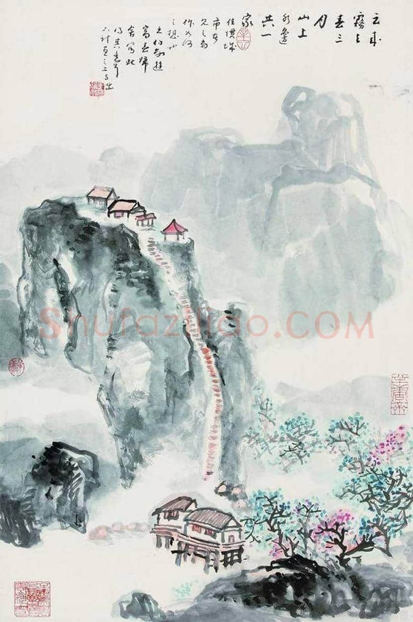 王伯敏山水画作品欣赏 | 书画讲解