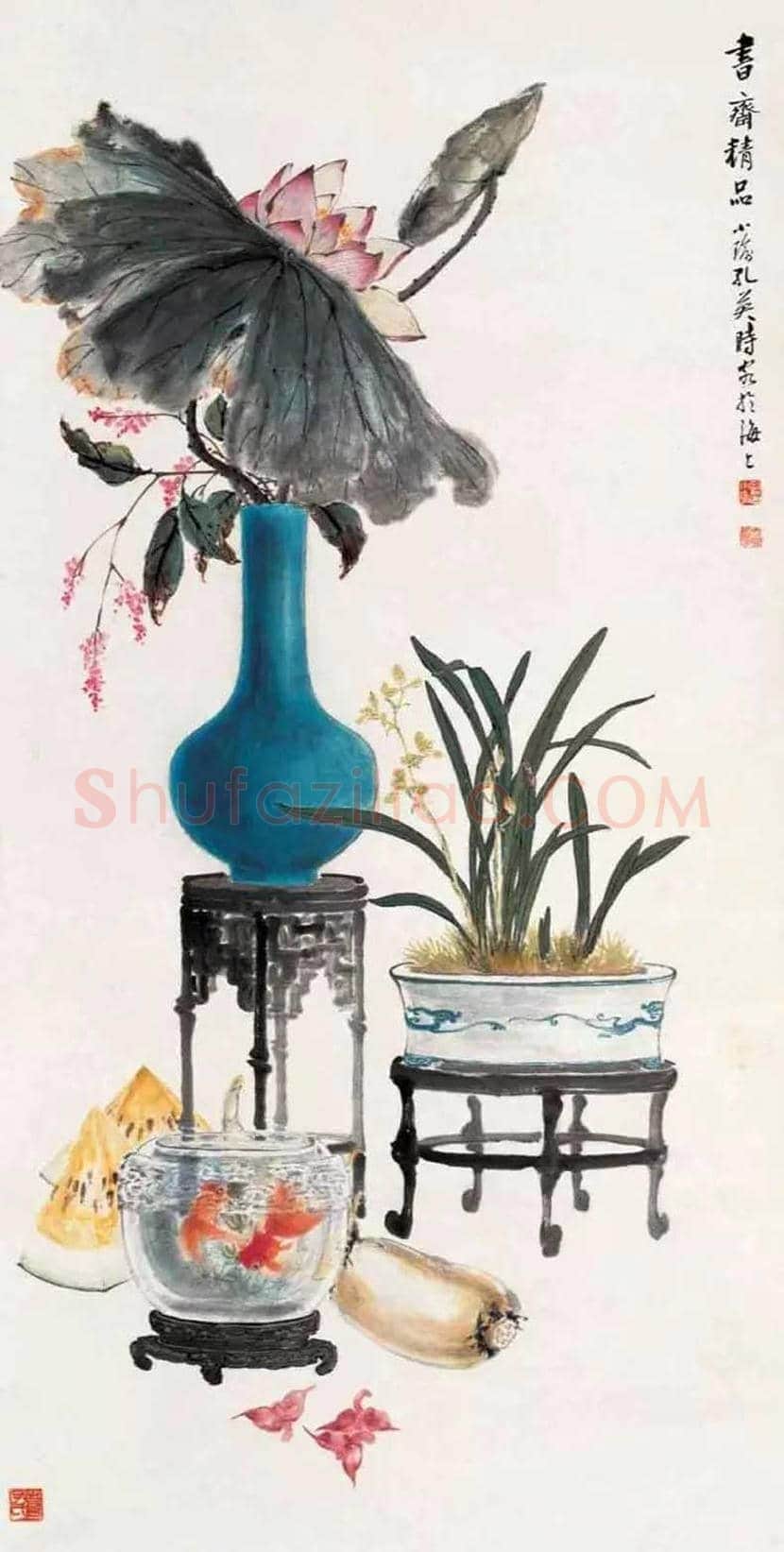孔小瑜博古画欣赏 | 书画百科
