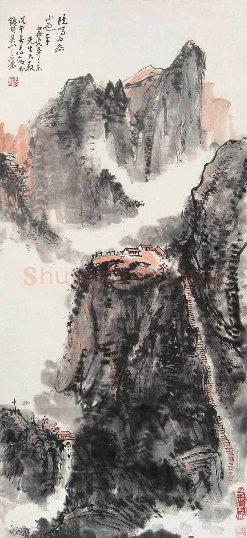 王伯敏山水画作品欣赏 | 书画讲解