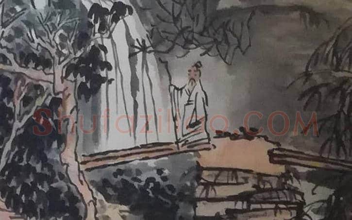 界画大师黄秋园作品《层岩古木》，晚年精品 | 国画欣赏