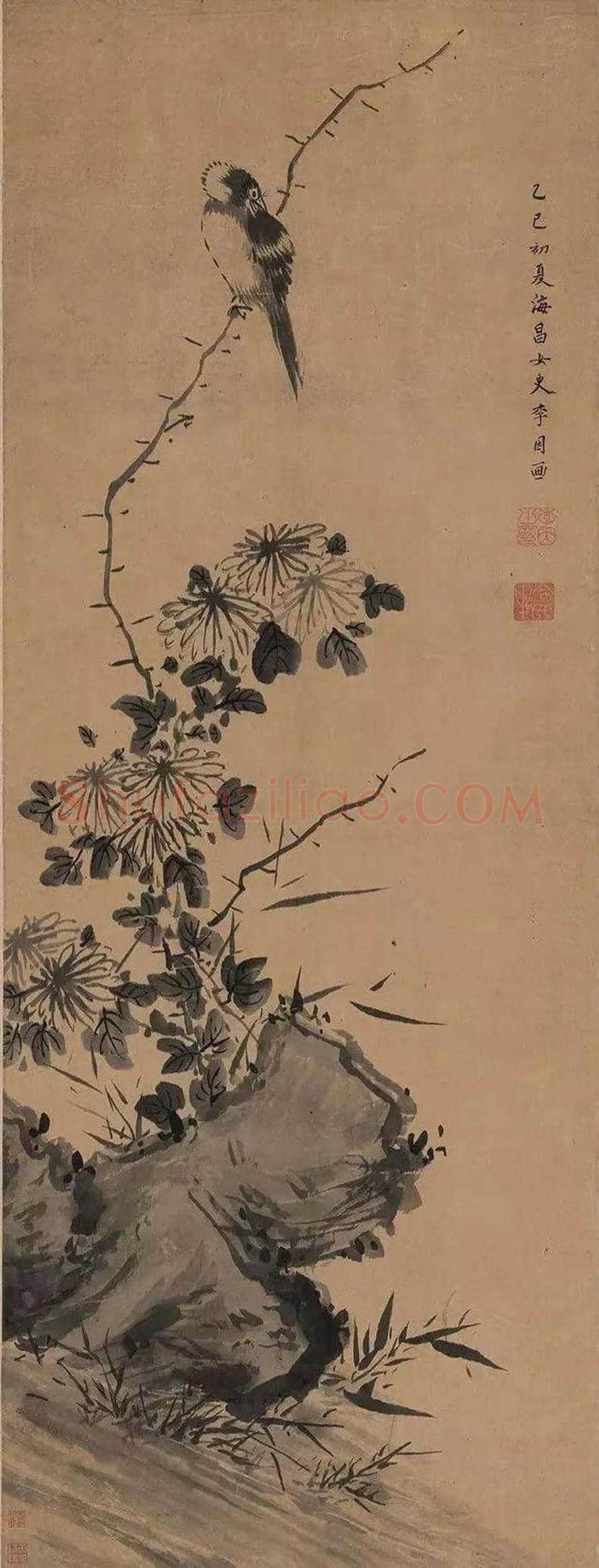 李因作品欣赏 | 书画资料