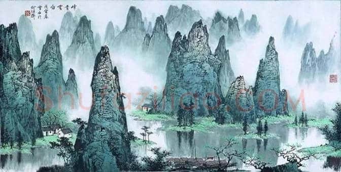 白雪石绘画作品《桂林山水》欣赏(100幅) | 书画文摘