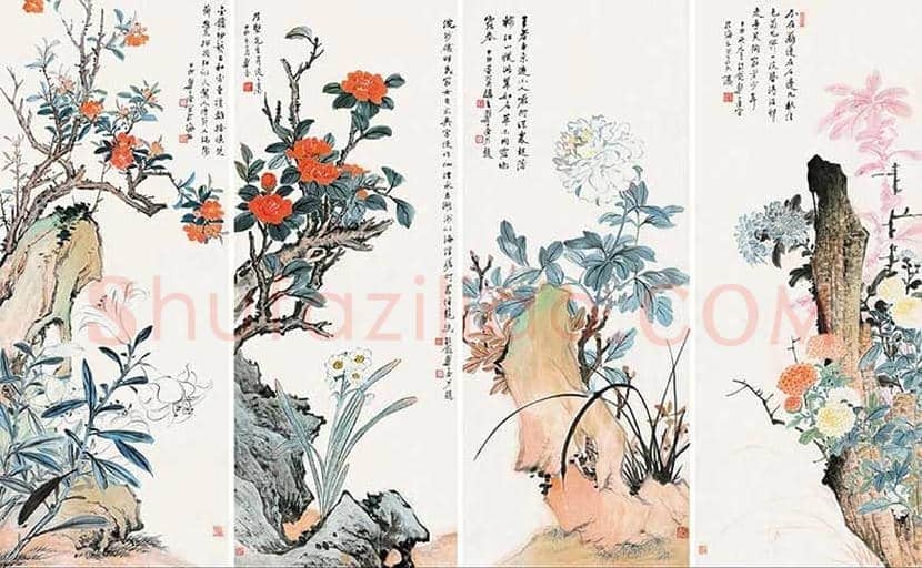 郑午昌花卉作品欣赏 | 书画学堂