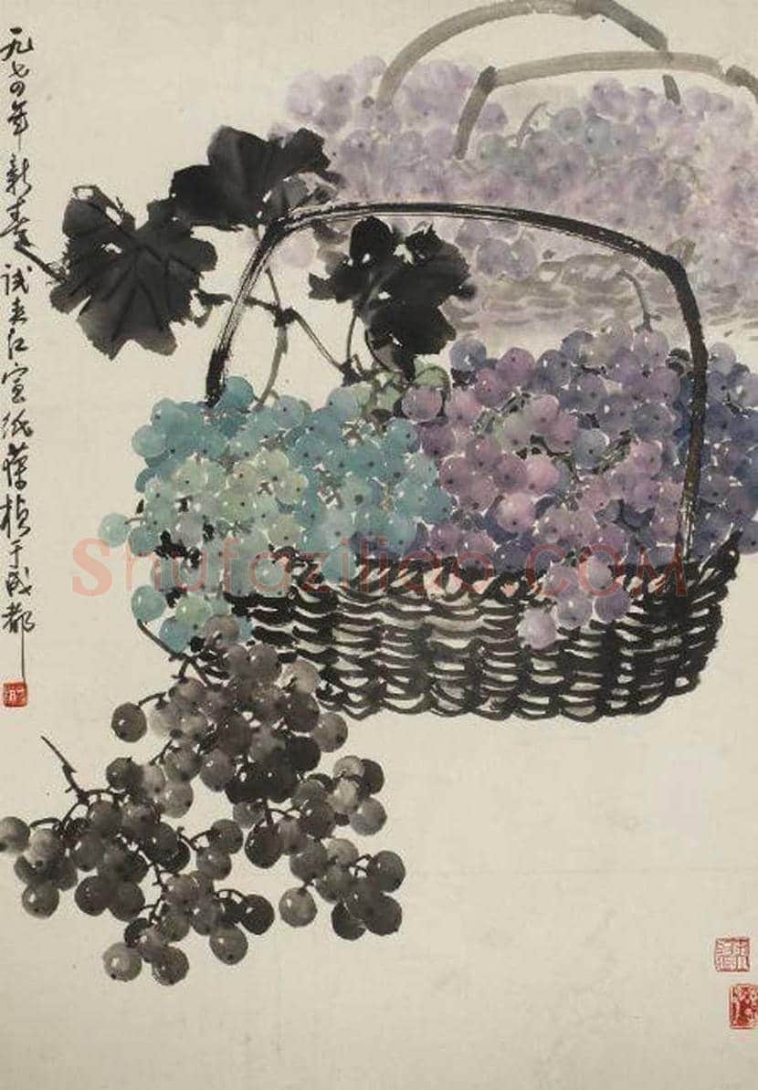 苏葆桢国画葡萄欣赏 | 书画知识