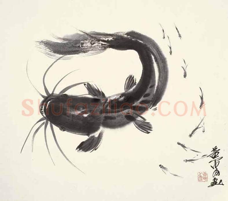 黄胄画鱼作品欣赏 | 书画科普