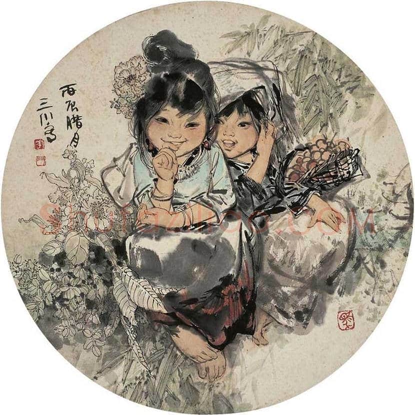 华三川工笔仕女作品欣赏 | 书画科普