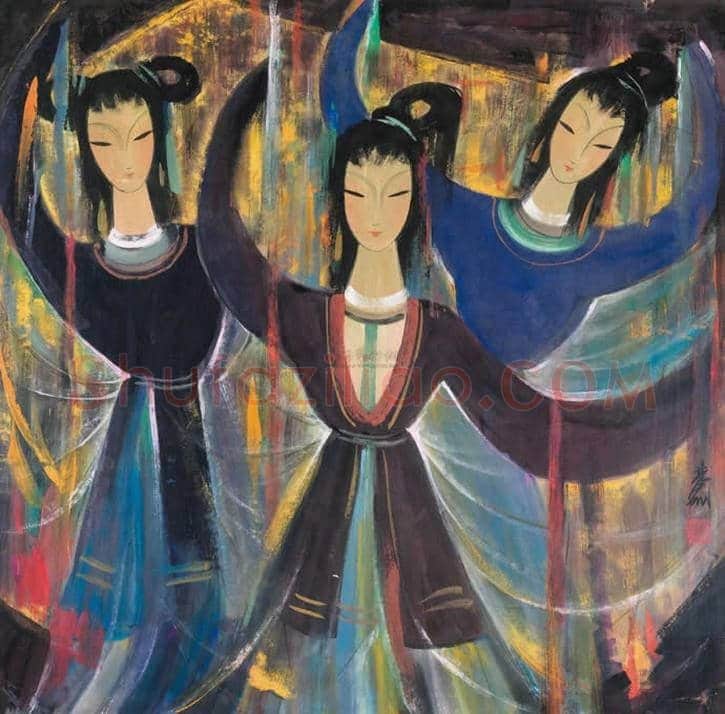 林风眠戏剧人物画拍卖及欣赏 | 书画知识
