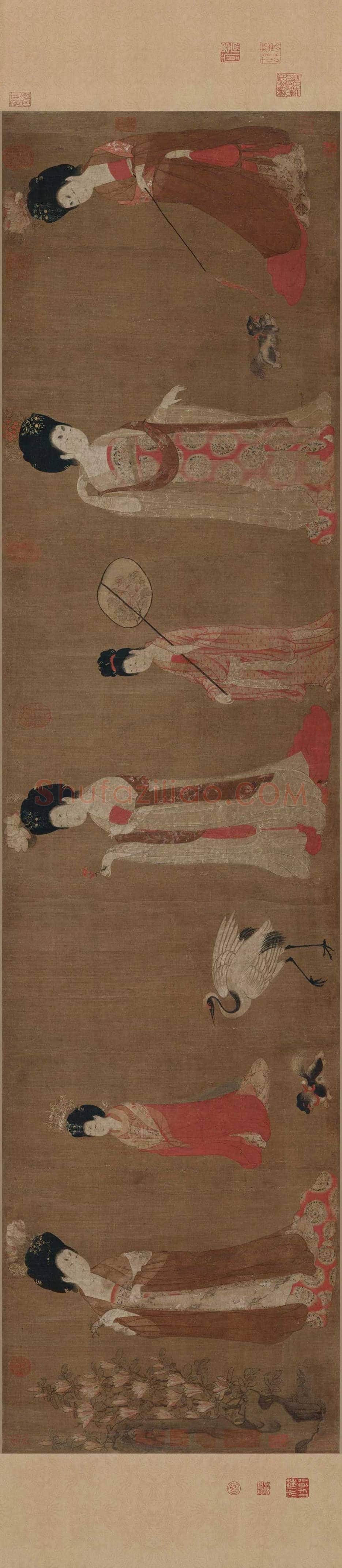 周昉《簪花仕女图》欣赏 | 著名国画欣赏