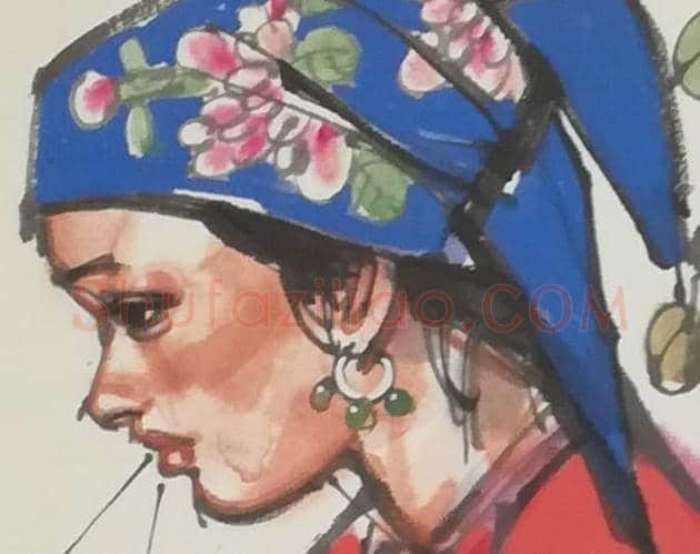 史国良国画作品《搓线图》 | 国画赏析