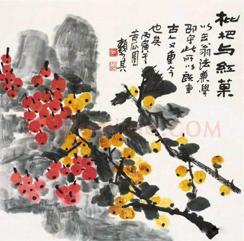 赖少其花鸟画作品欣赏 | 书画学堂