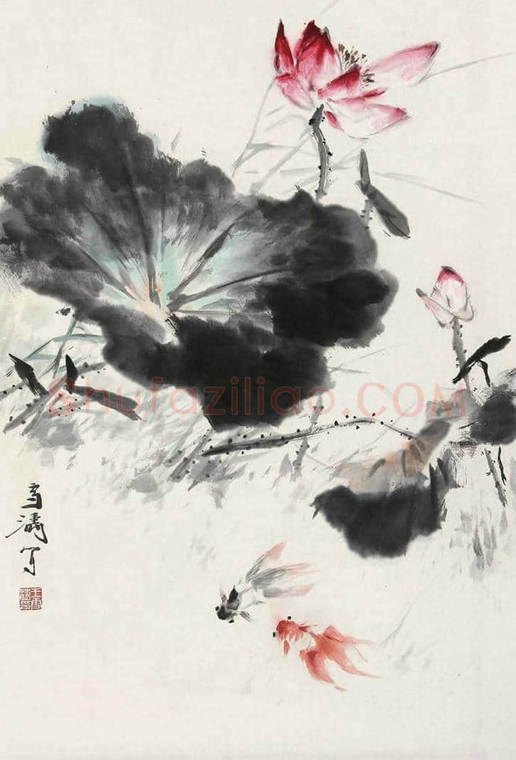 王雪涛娄师白荷花作品比较 | 书画学堂