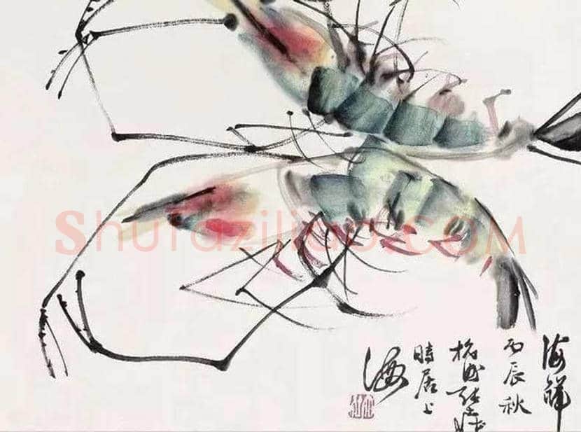 张大壮画虾作品欣赏 | 书画学堂