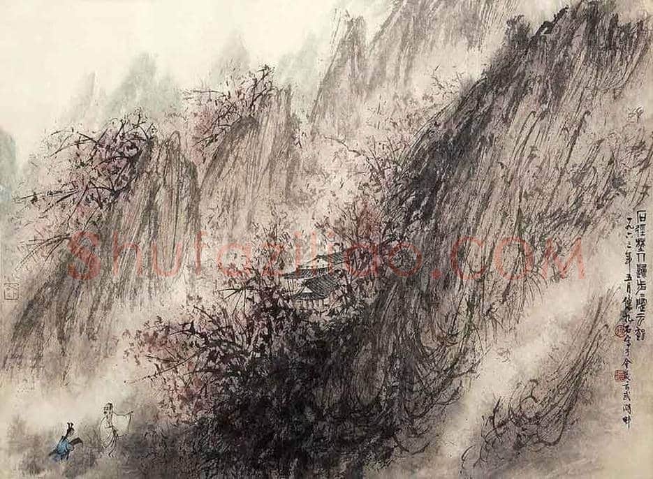 傅抱石《西风吹下红雨来》欣赏 | 书画文摘