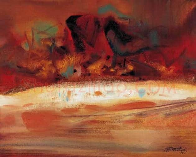 朱德群(1951-2004期间)作品欣赏 | 书画百科