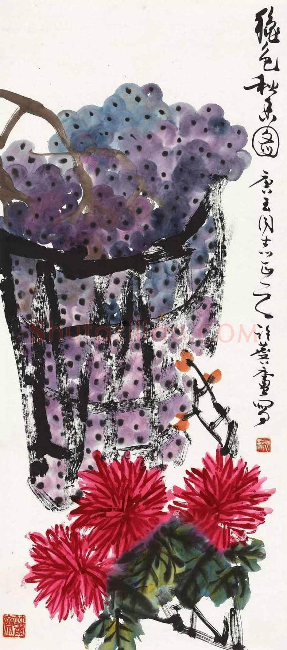 许麟庐写意花鸟作品欣赏 | 书画讲解