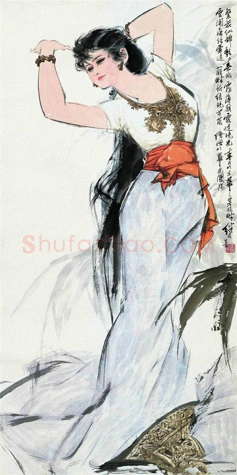 刘继卣先生笔下美女画欣赏 | 书画百科