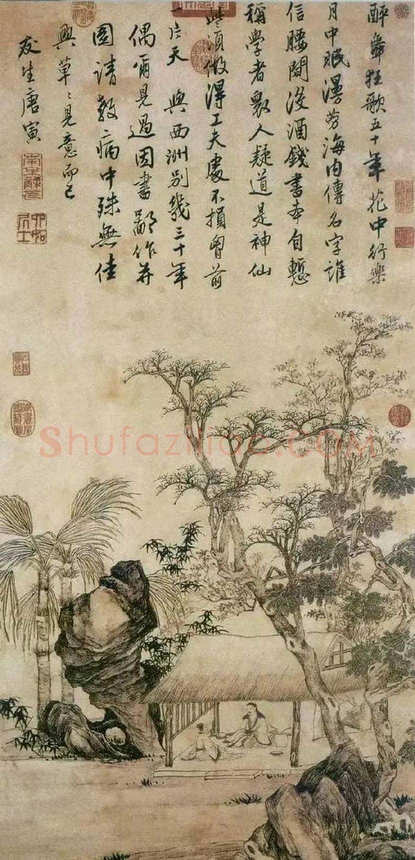 唐伯虎名作欣赏 | 书画文摘