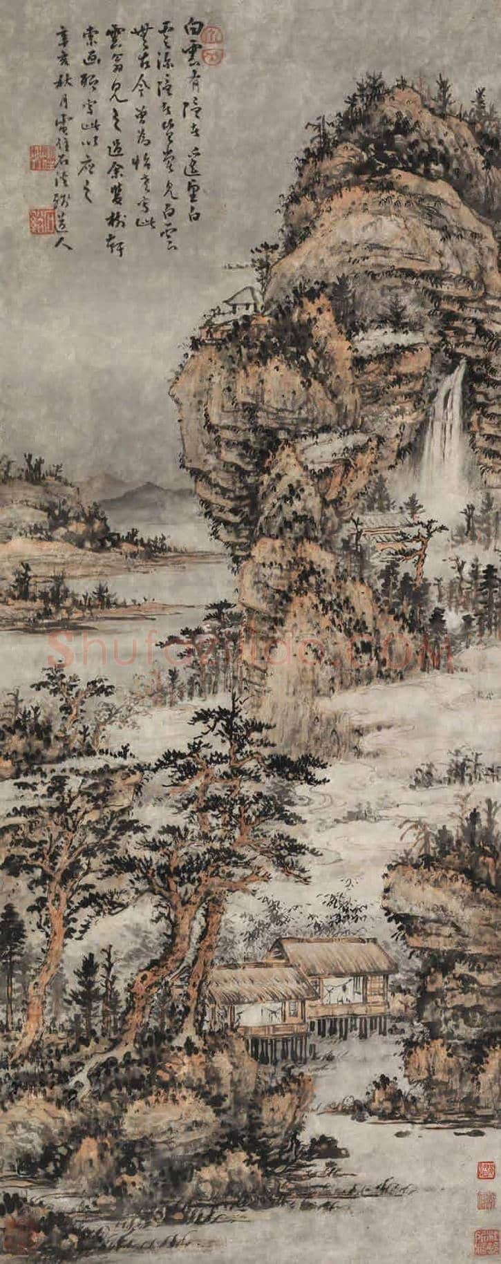 清初四僧：髡残作品拍卖价格前10幅作品 | 书画知识