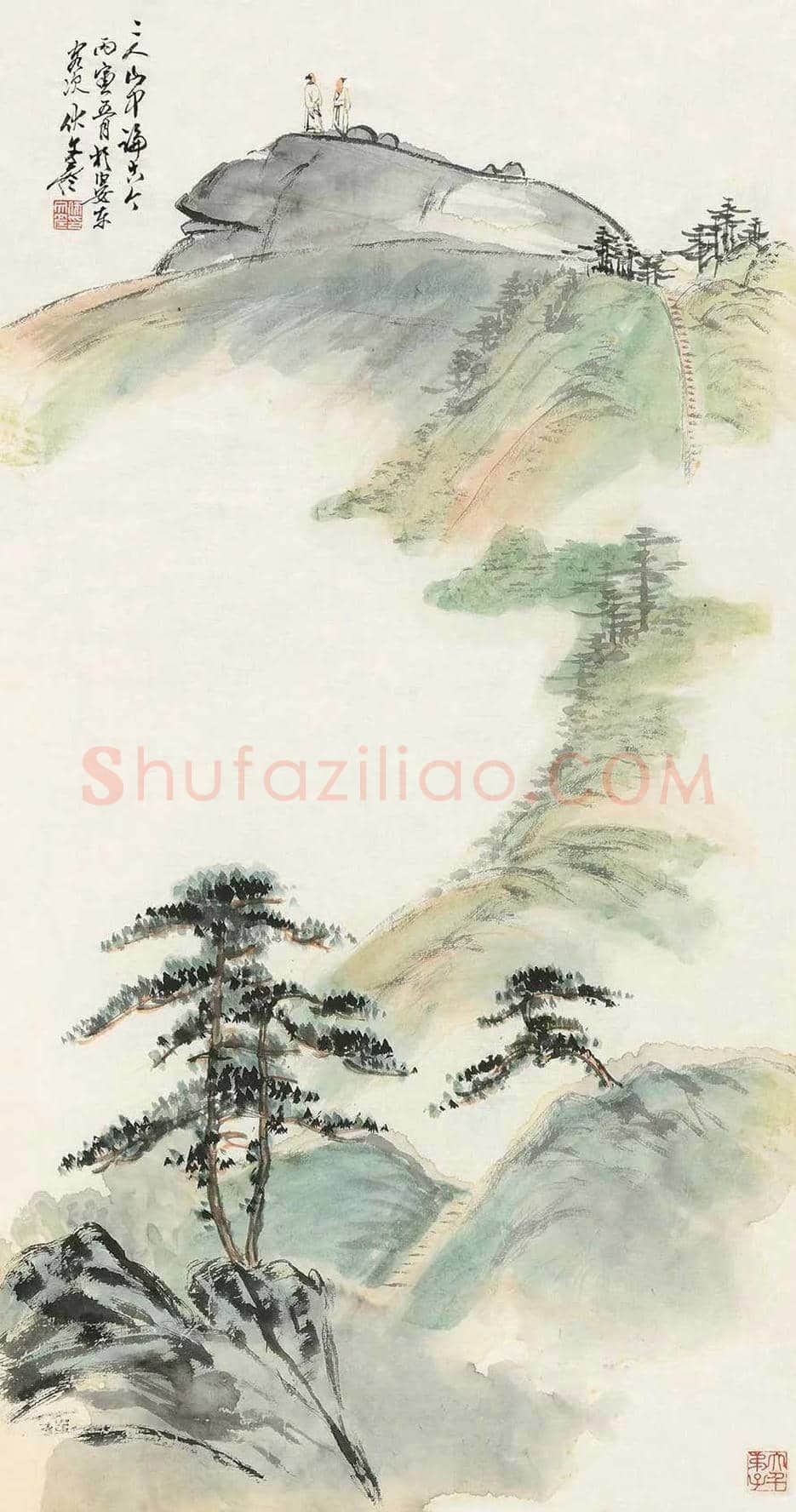 伏文彦山水画作品欣赏 | 书画讲解