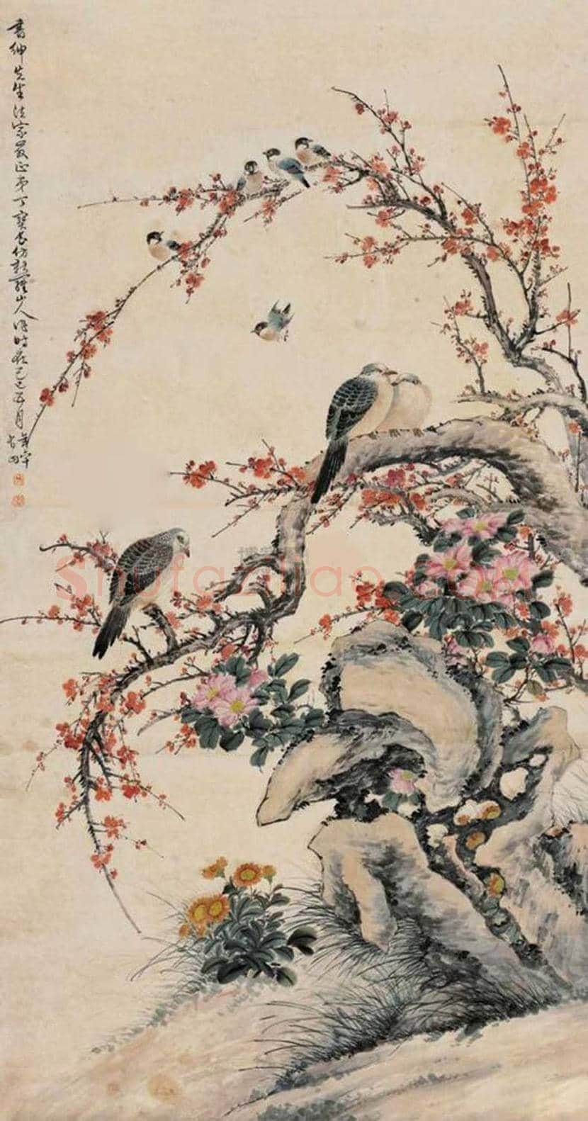 丁宝书花鸟画作品欣赏 | 书画科普