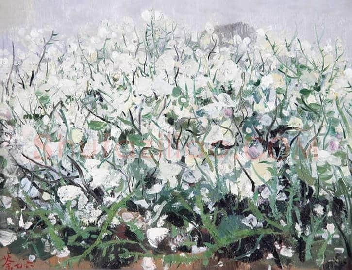 吴冠中花卉作品拍卖及欣赏 | 书画百科