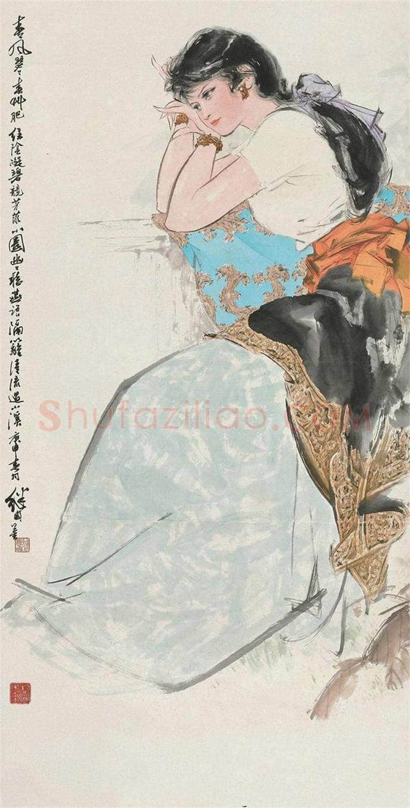 刘继卣先生笔下美女画欣赏 | 书画百科