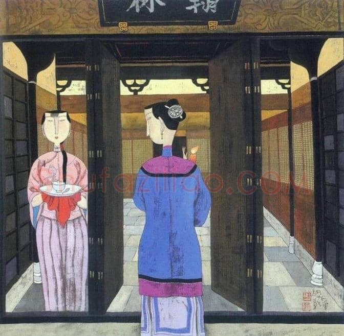 胡永凯中国风味女性人物国画欣赏 | 书画资料