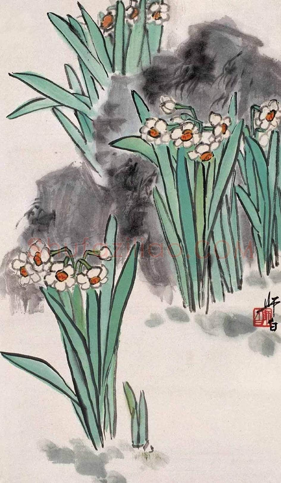 名家笔下的水仙,万种风情,尽在不言中! | 书画百科