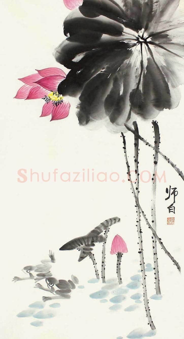 王雪涛娄师白荷花作品比较 | 书画学堂